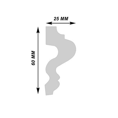 Brau decorativ din poliuretan B-105 - imagine 2