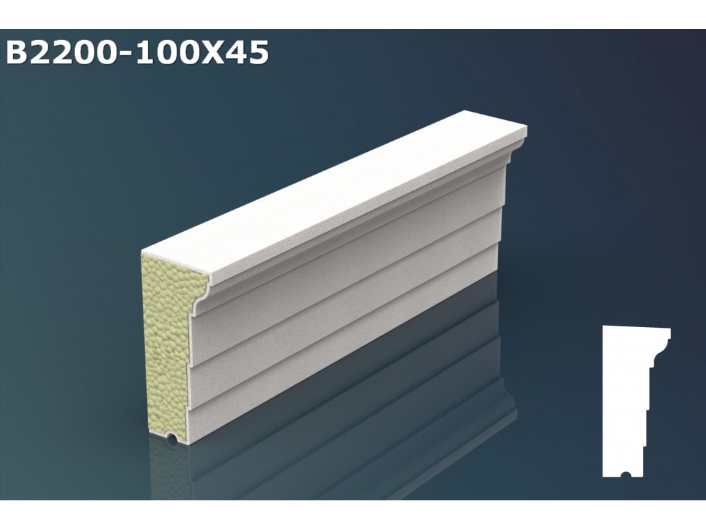 Brau decorativ JB002 - 10x4.5x200 cm