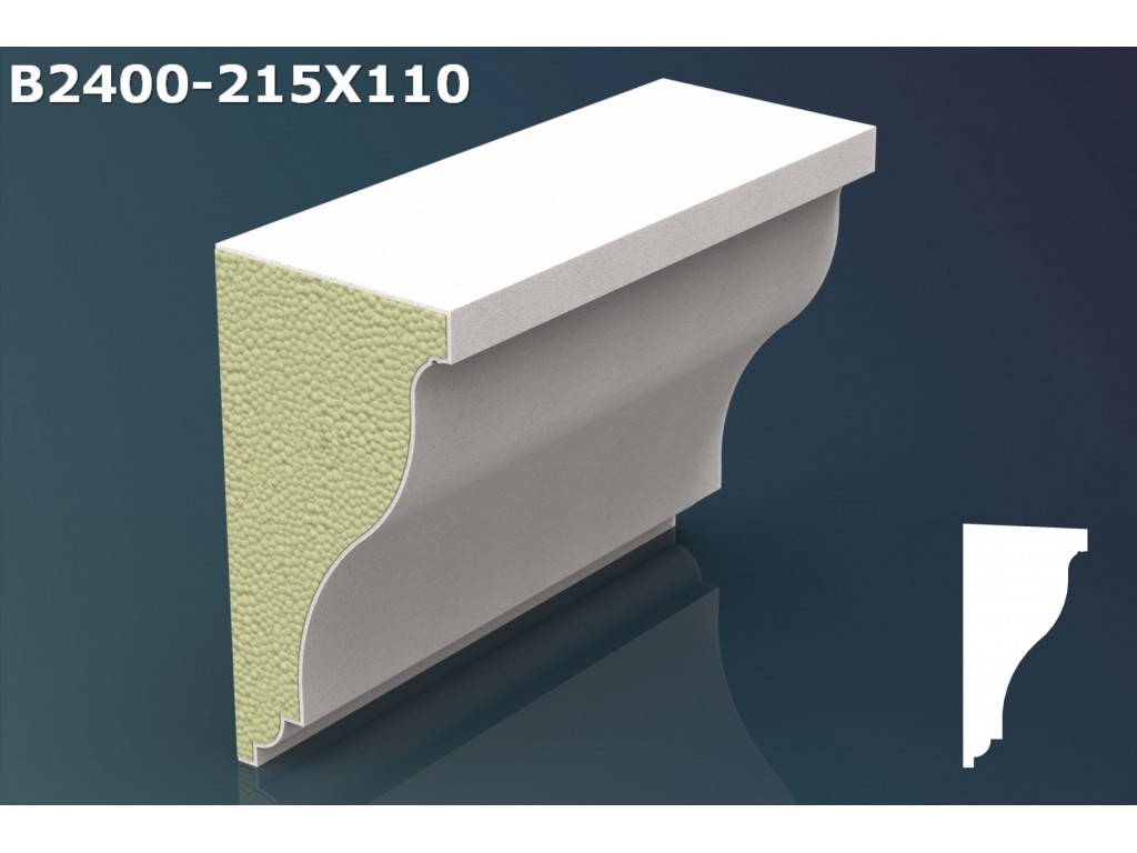 Brau decorativ JB005 - 21.5x11x200cm