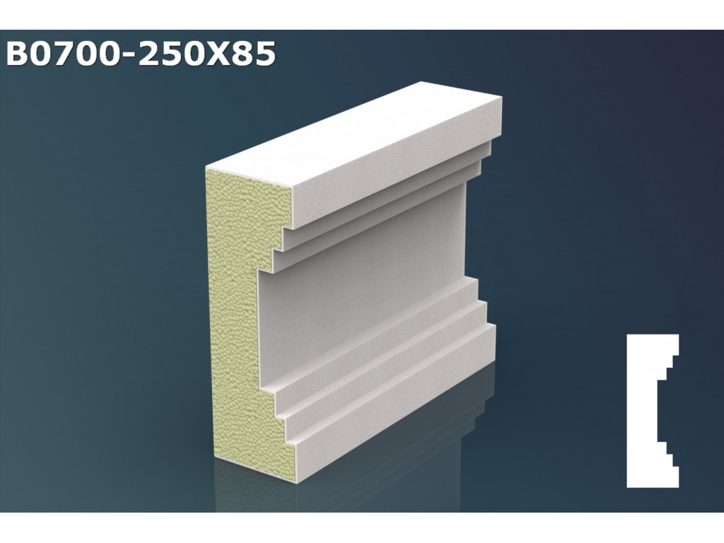 Brau decorativ JB014 - 25x8.5x200cm