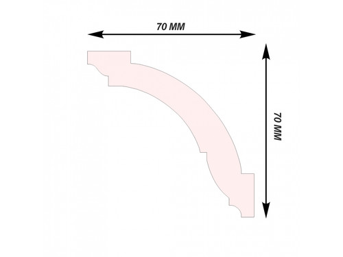 Cornisa decorativa DUROTEC 55 - imagine 2