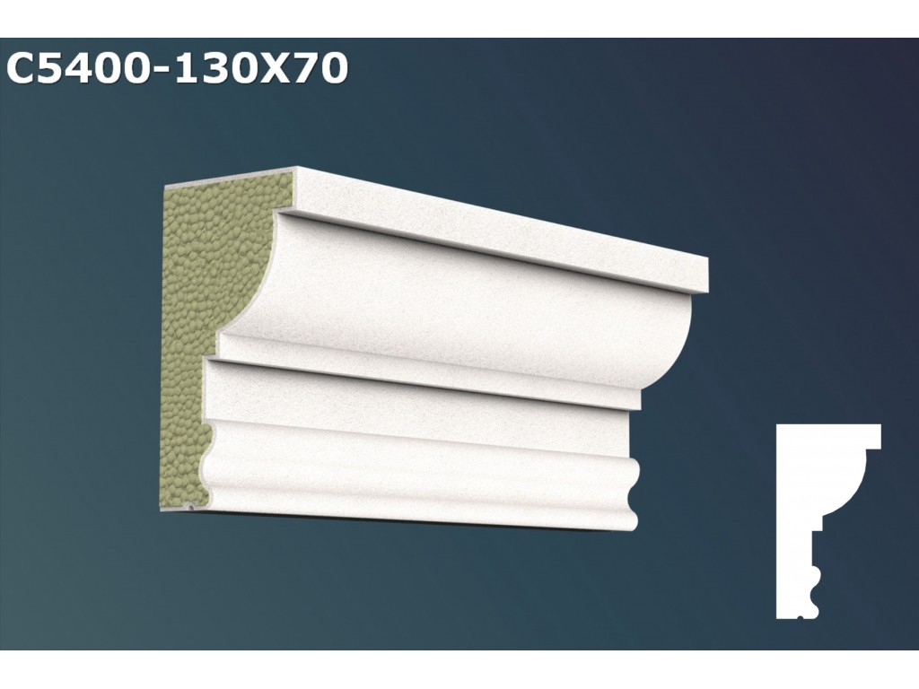 Cornisa decorativa din polistiren JC014 - 13x7x200cm