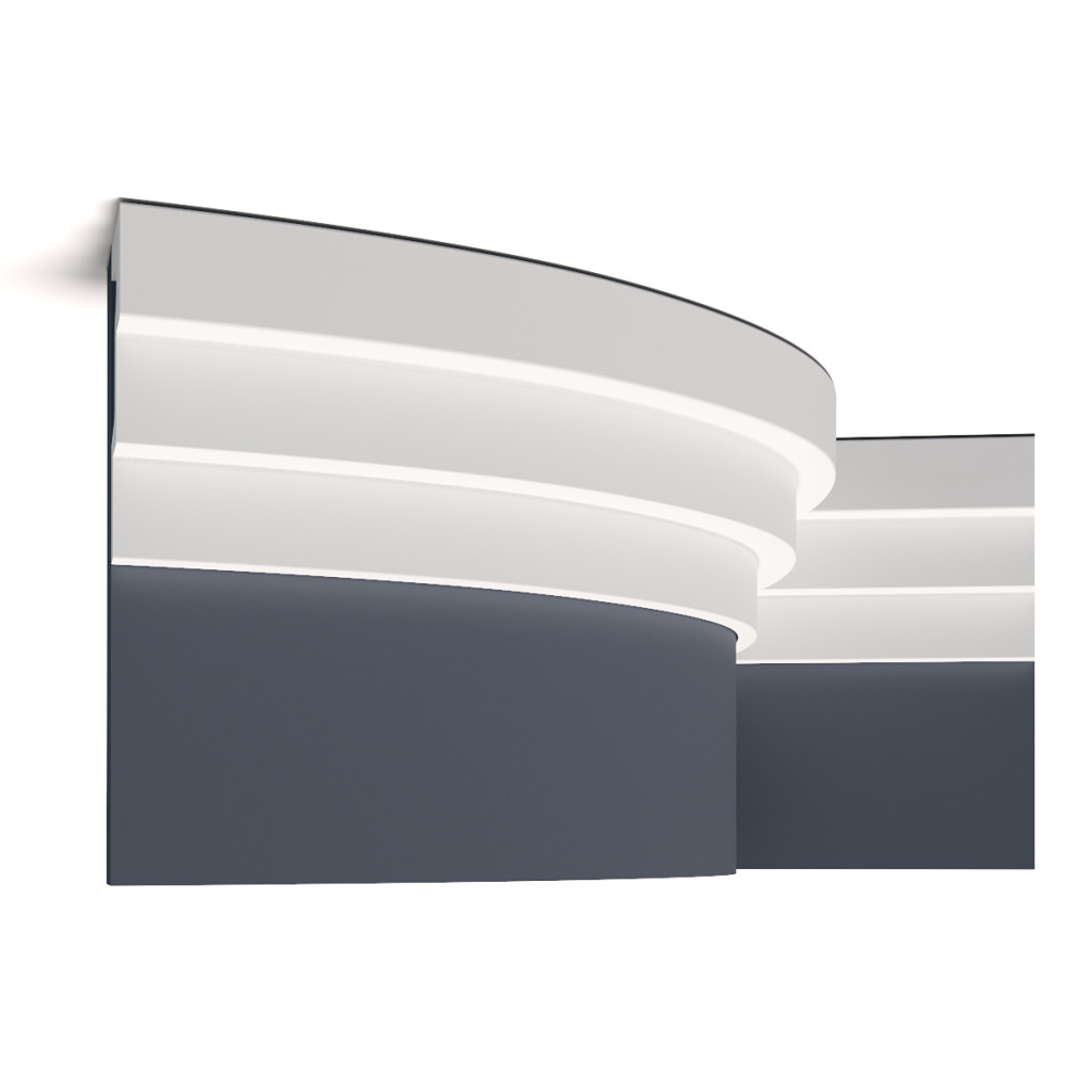 Cornisa decorativa Flexibila 1.50.262f, Dimensiuni: 12 x 5 x 200 cm, Gaudi Decor - imagine 2