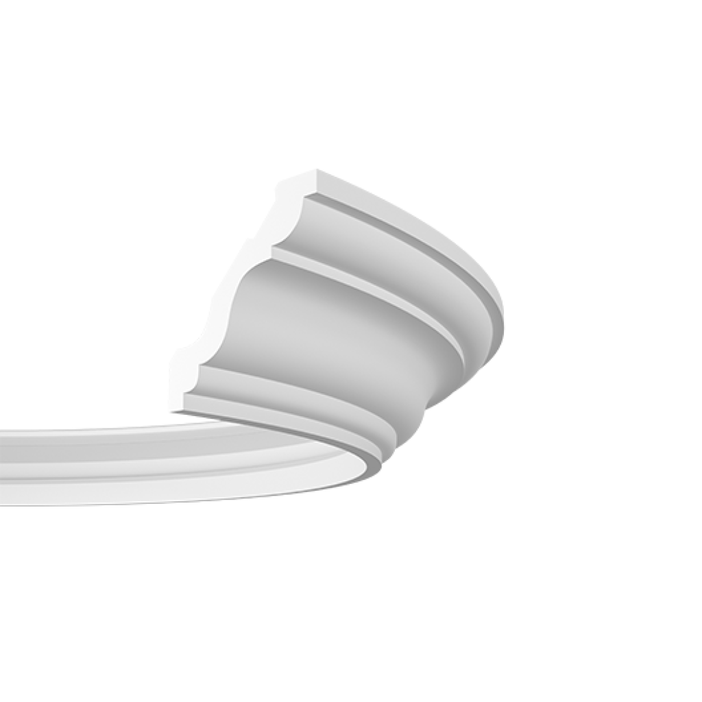 Cornisa decorativa flexibila 1.50.293f, Dimensiuni: 8.4 x 8.5 x 200 cm, Gaudi Decor - imagine 2