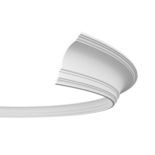 Cornisa decorativa flexibila 6.50.108f, Dimensiuni: 11.9 x 11.7 x 200 cm, Gaudi Decor - imagine 5