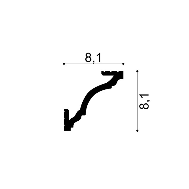 Cornisa decorativa flexibila MD213F, 200 X 8.1 X 8.1 cm, Mardom Decor - imagine 3