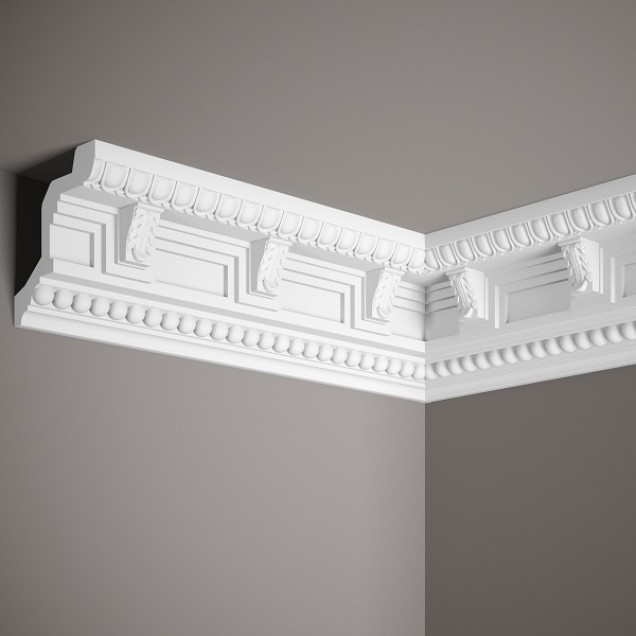 Cornisa decorativa MDA007, 200 X 9.8 X 10 cm, Mardom Decor - imagine 4