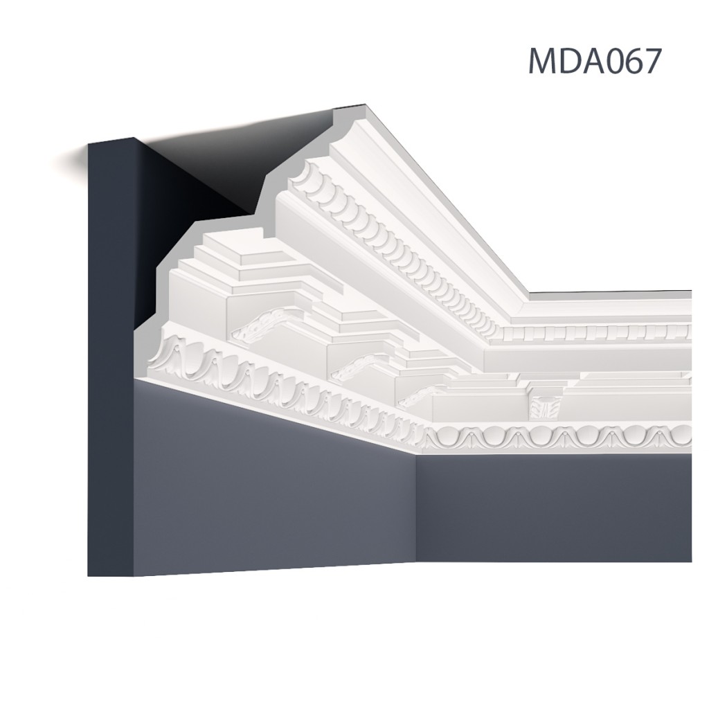 Cornisa decorativa MDA067, 200 X 13.3 X 13.7 cm, Mardom Decor - imagine 2