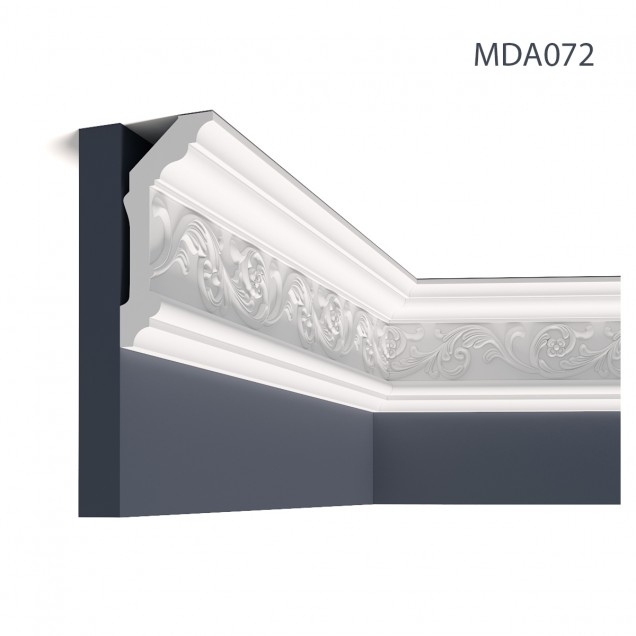 Cornisa decorativa MDA072, 200 X 14.8 X 6.4 cm, Mardom Decor