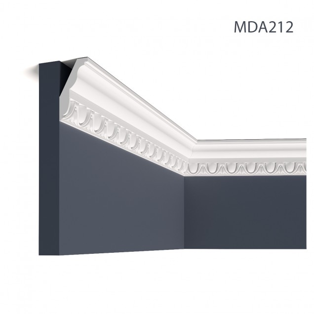 Cornisa decorativa MDA212, 200 X 7.8 X 4.4 cm, Mardom Decor