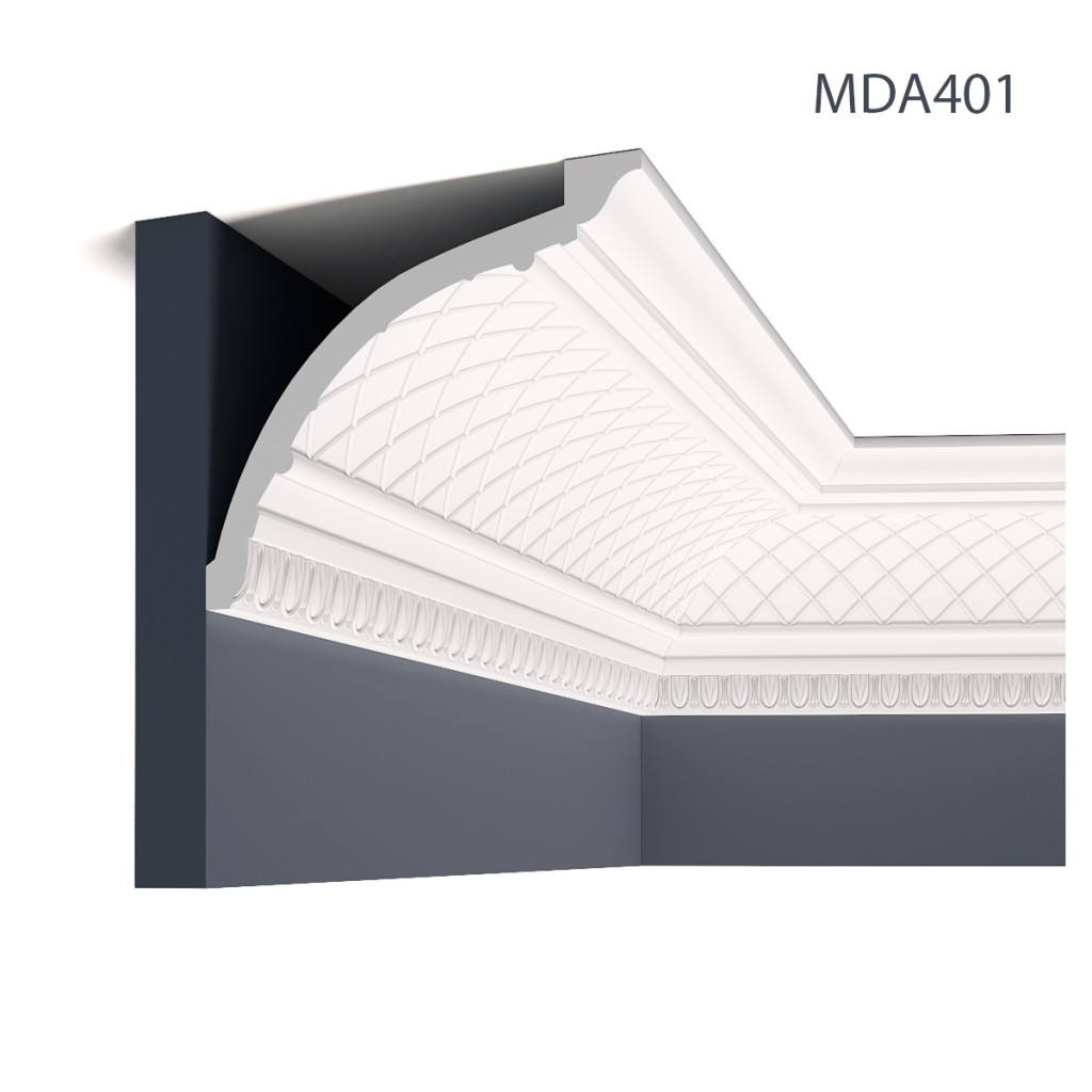 Cornisa decorativa MDA401, 200 X 14.5 X 16.5 cm, Mardom Decor - imagine 2