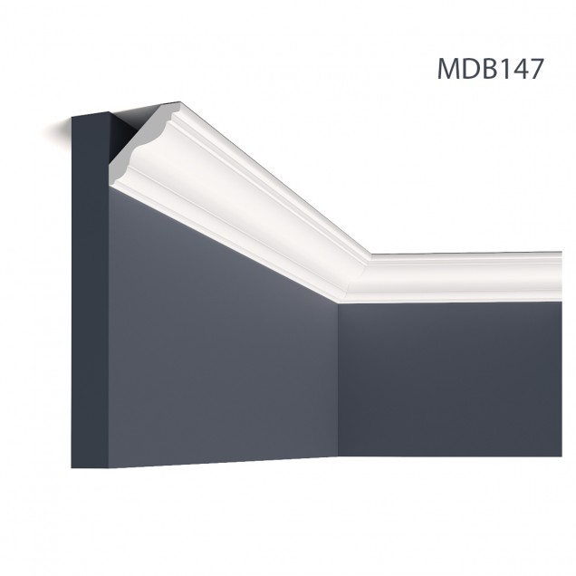 Cornisa decorativa MDB147, 200 X 5 X 5.5 cm, Mardom Decor