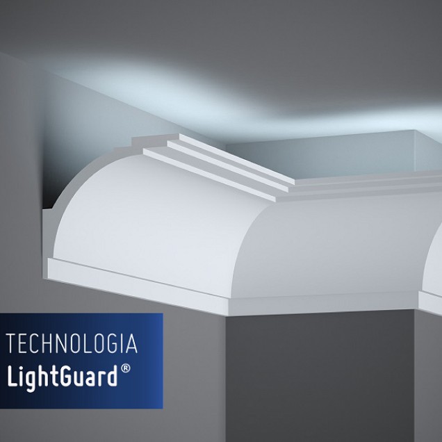 Cornisa decorativa pentru LED MD105, 200 X 10.8 X 12 cm, Mardom Decor - imagine 4