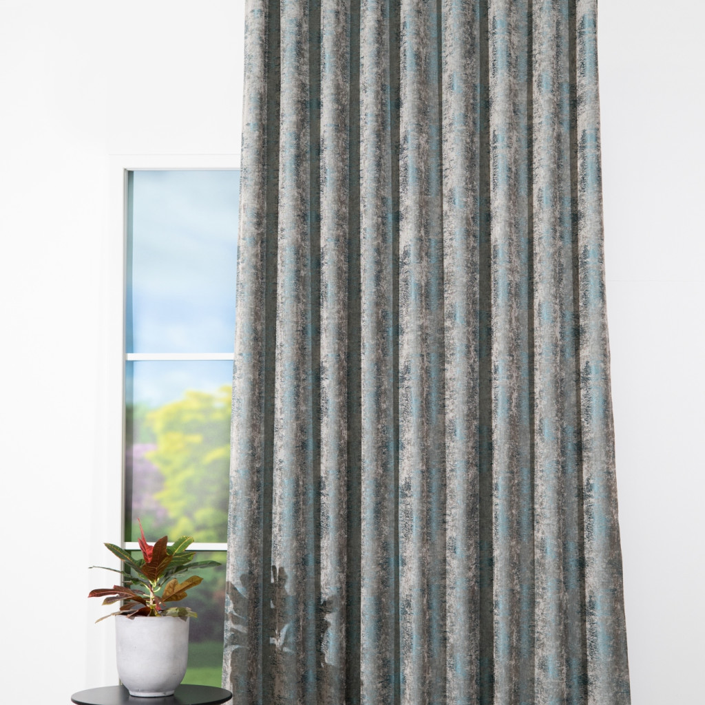 Draperie Castilio, Gri Turcoaz - imagine 2