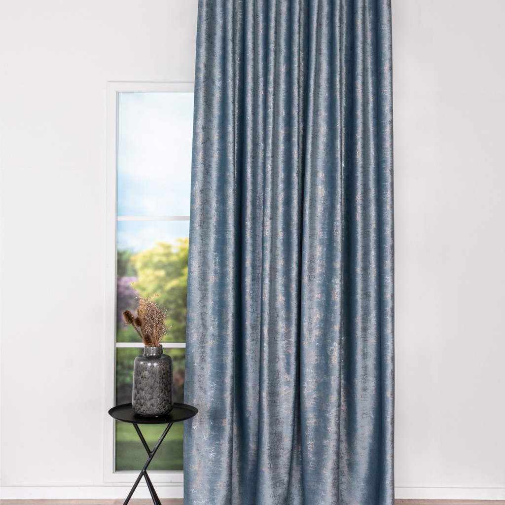 Draperie Dakka, Albastru - imagine 2