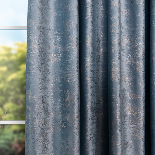 Draperie Dakka, Albastru - imagine 4