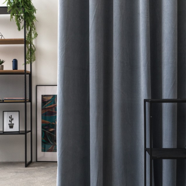 Draperie din catifea Castellano, Gri - metraj - imagine 6