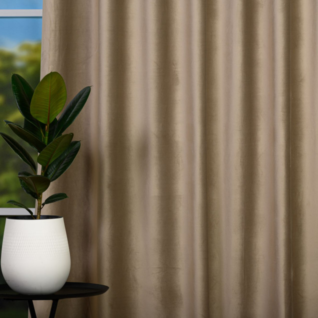 Draperie din catifea Castellano, Nisip - imagine 4