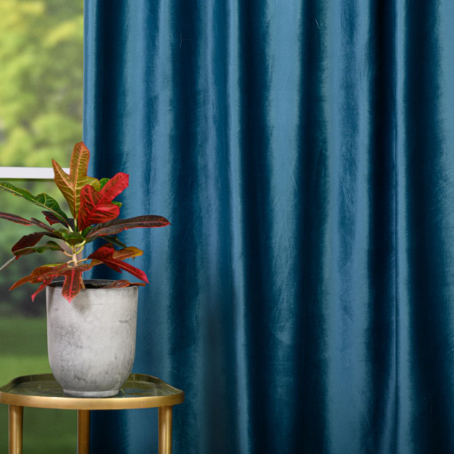 Draperie din catifea Scena, Albastru - imagine 4
