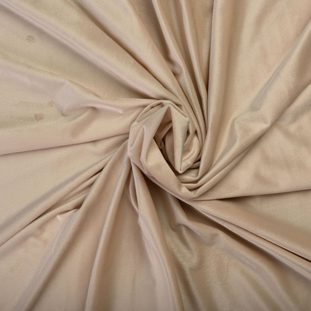 Draperie din catifea Scena, Crem - imagine 5
