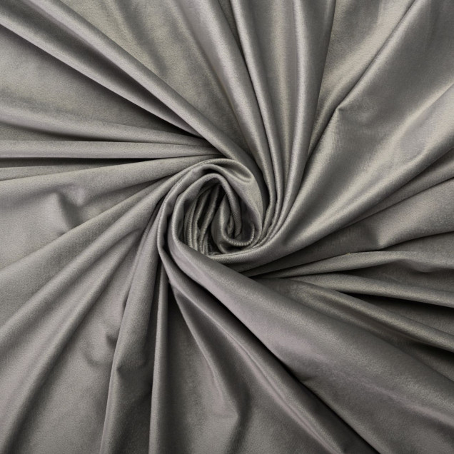 Draperie din catifea Scena, Gri deschis - imagine 5