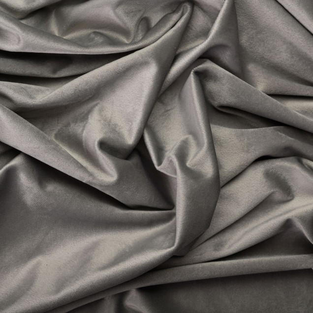 Draperie din catifea Scena, Gri deschis - imagine 6