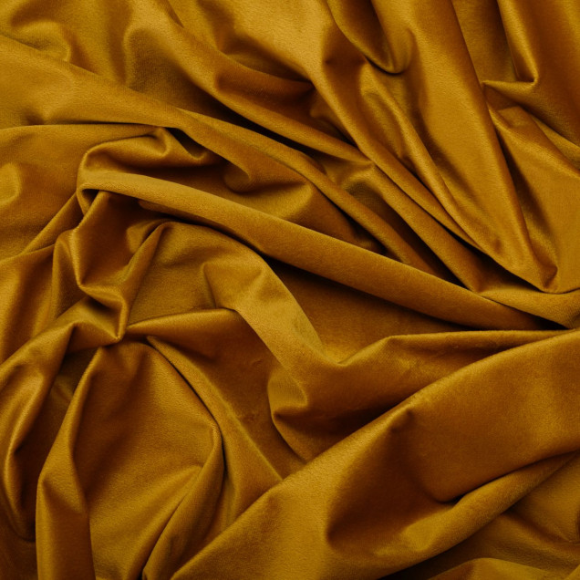 Draperie din catifea Scena, Mustar - imagine 6