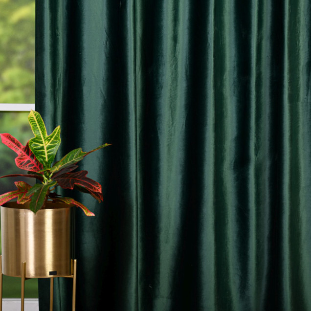 Draperie din catifea Scena, Verde - imagine 4
