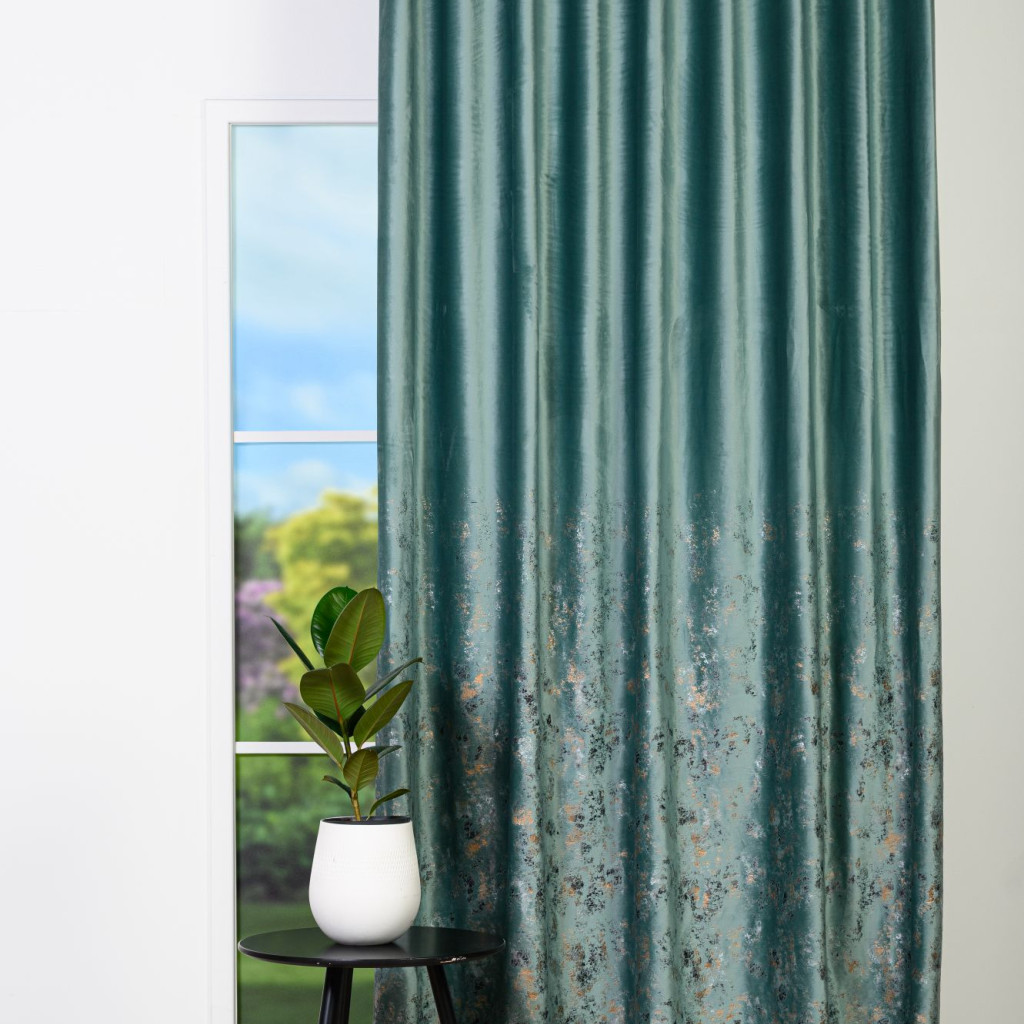 Draperie Sierra, Verde-Turcoaz - imagine 2