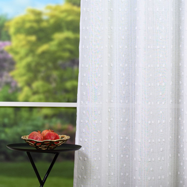 Perdea Justine, Alb - imagine 4