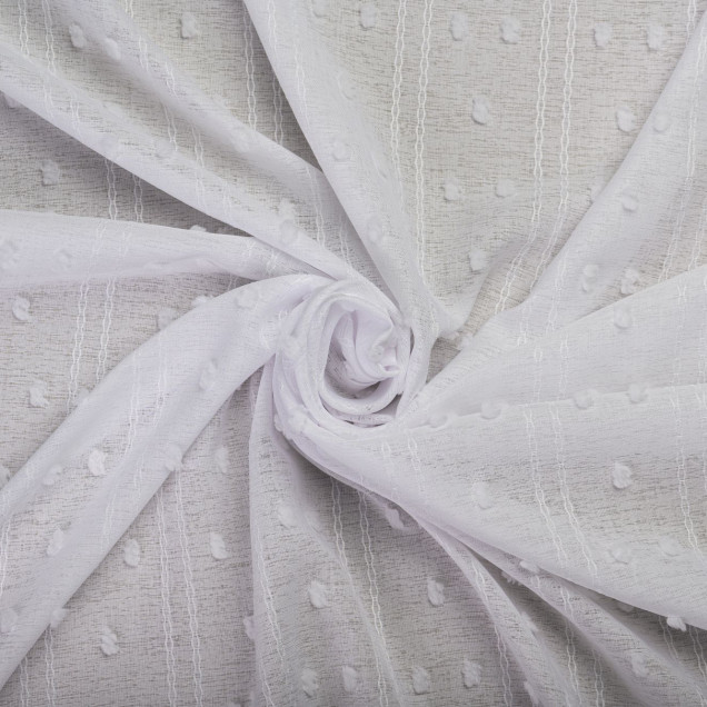 Perdea Justine, Alb - imagine 5