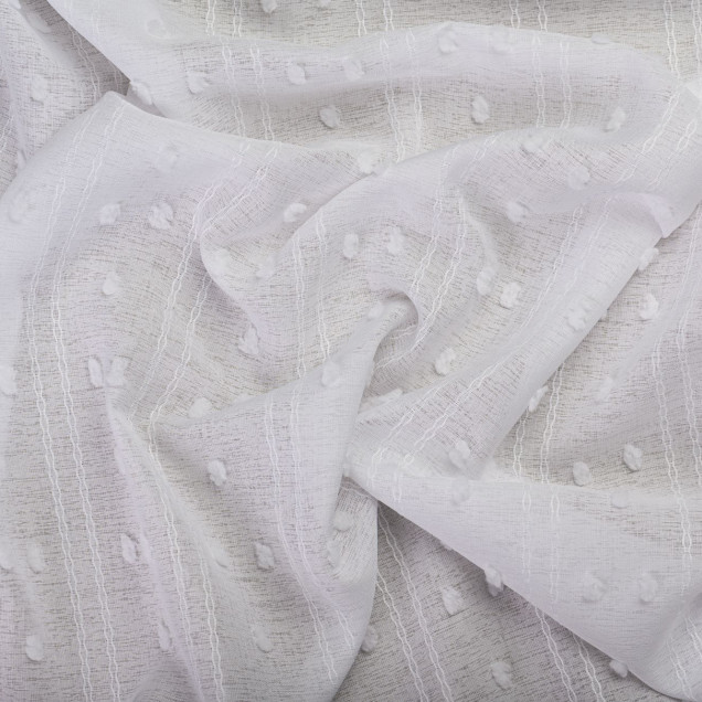 Perdea Justine, Alb - imagine 6