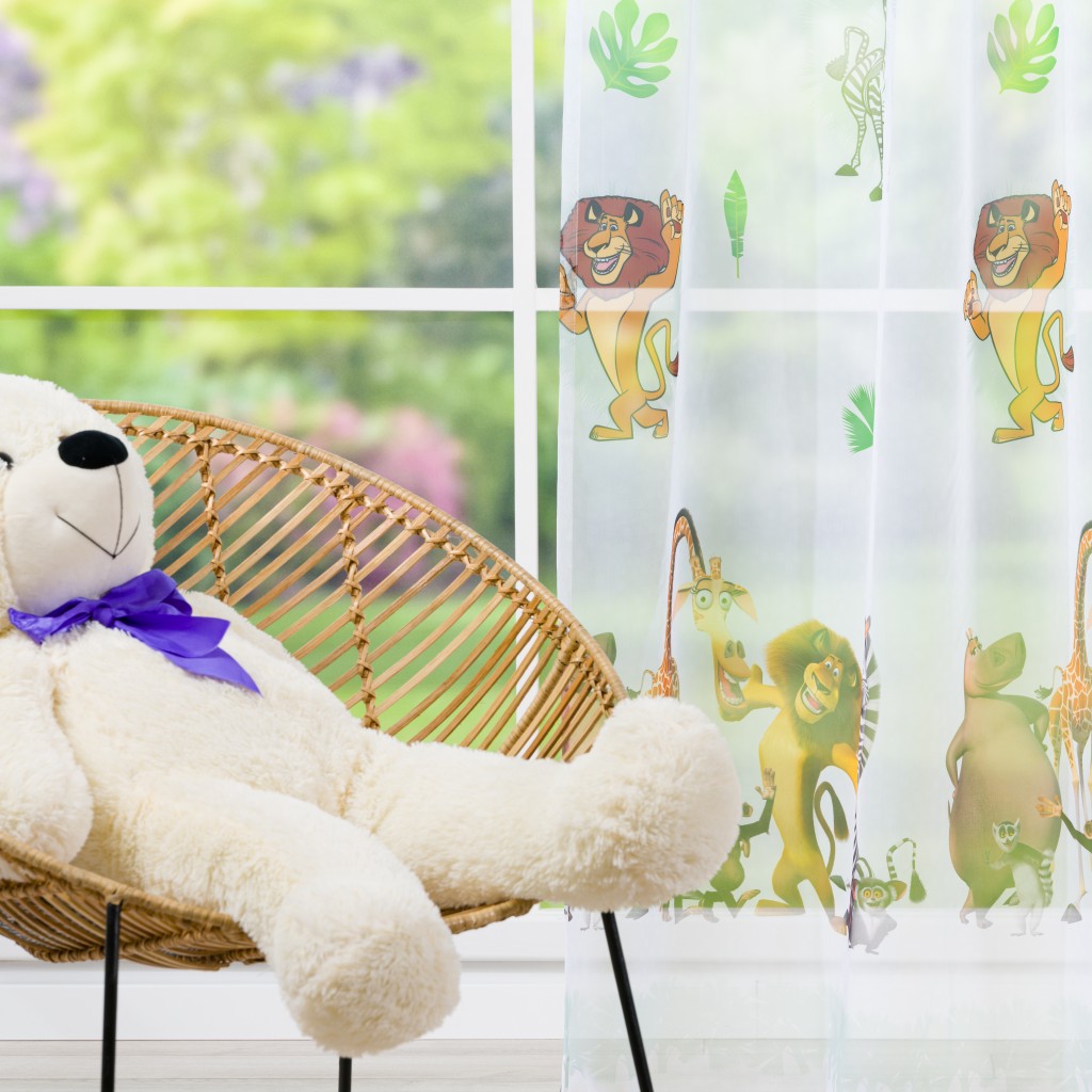 Perdea Madagaskar, Alb-Verde - imagine 2