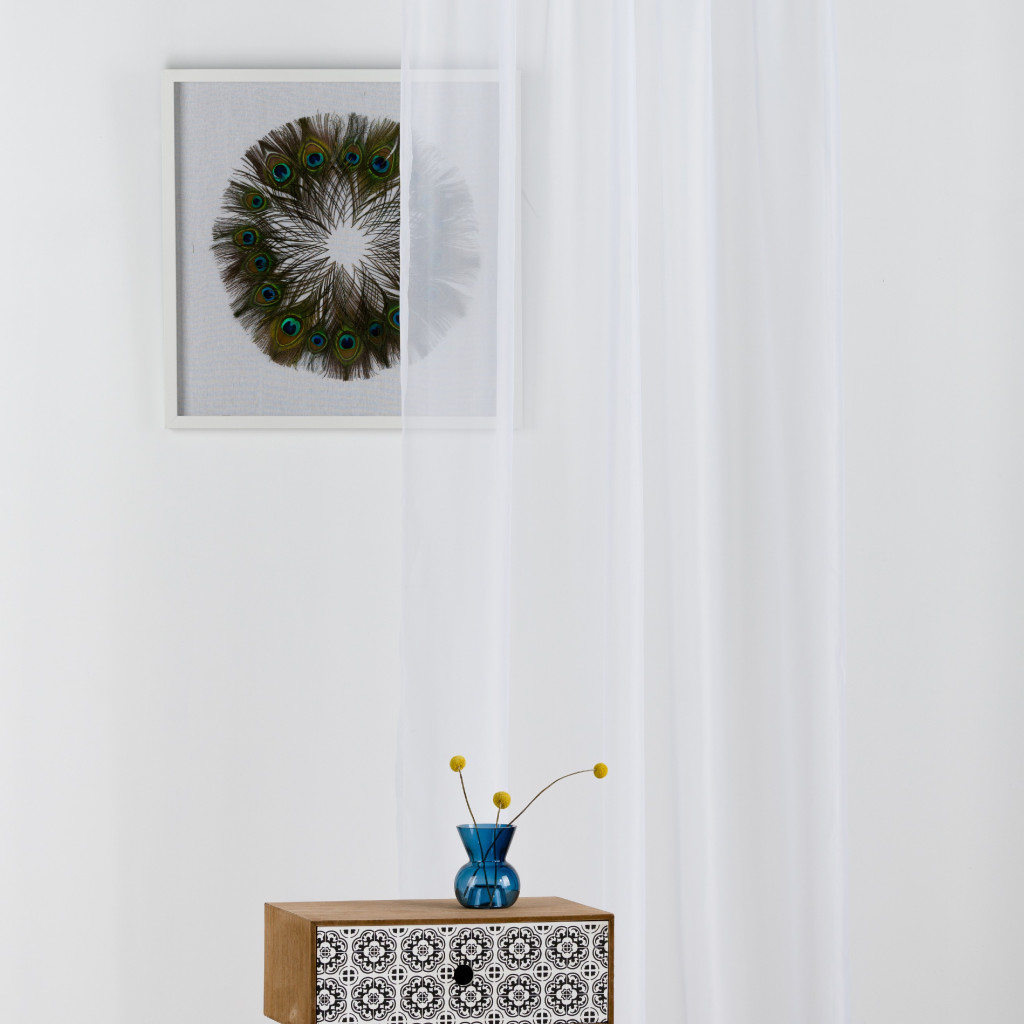 Perdea Voile, Alb T01 - imagine 2