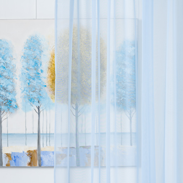 Perdea Voile, Albastru - imagine 4