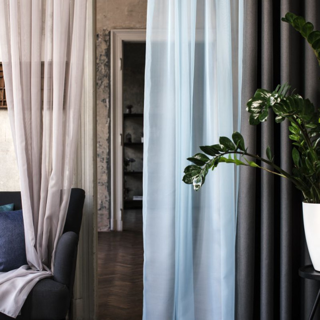 Perdea Voile, Albastru - imagine 5