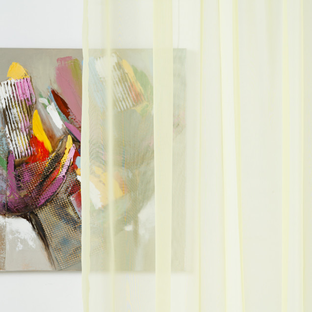 Perdea Voile, Galben - imagine 4