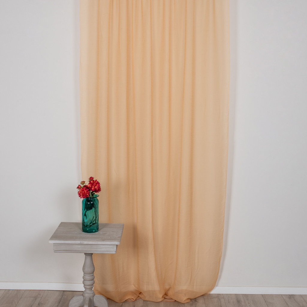 Perdea Voile, Galben-Portocaliu - imagine 2