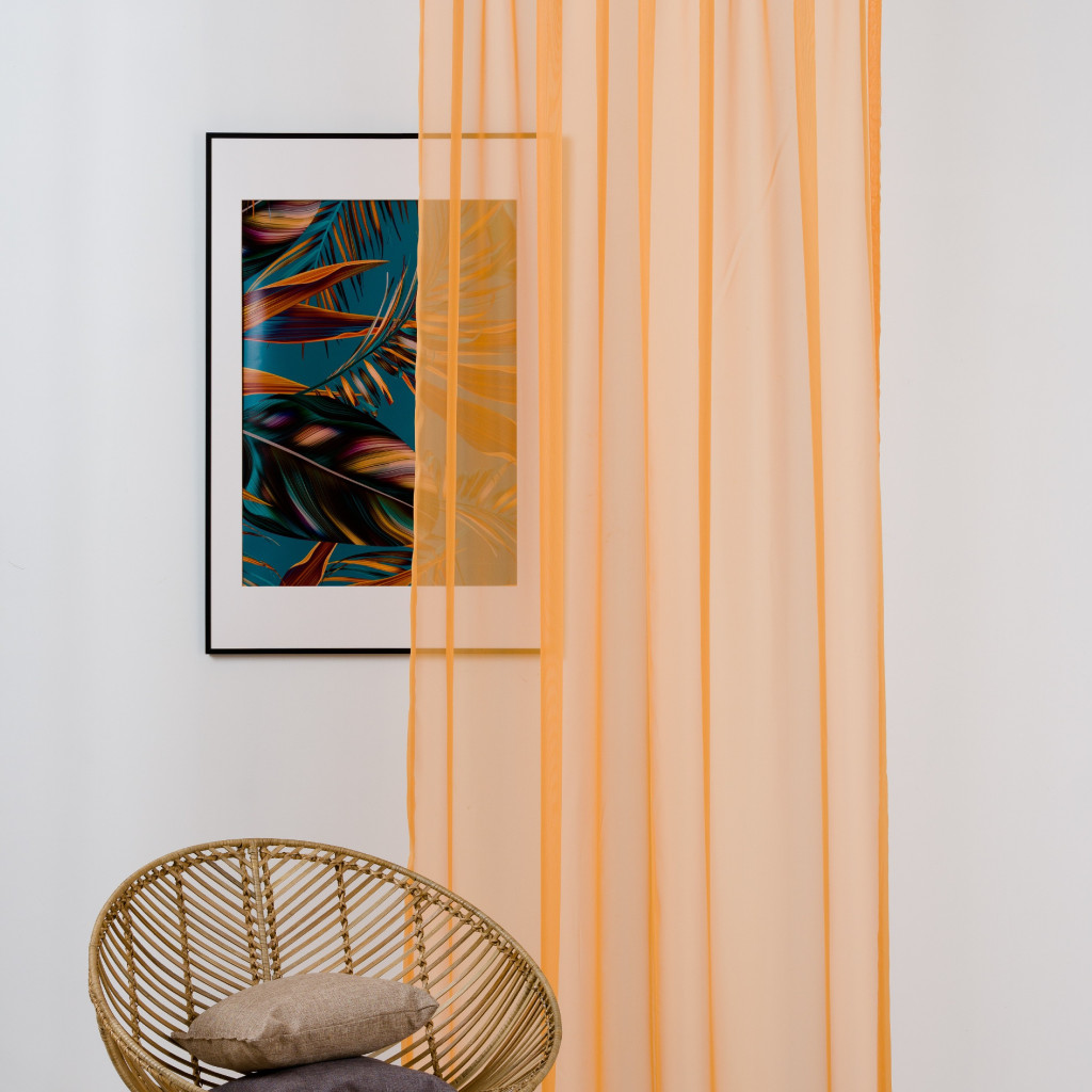 Perdea Voile, Portocaliu deschis - imagine 2