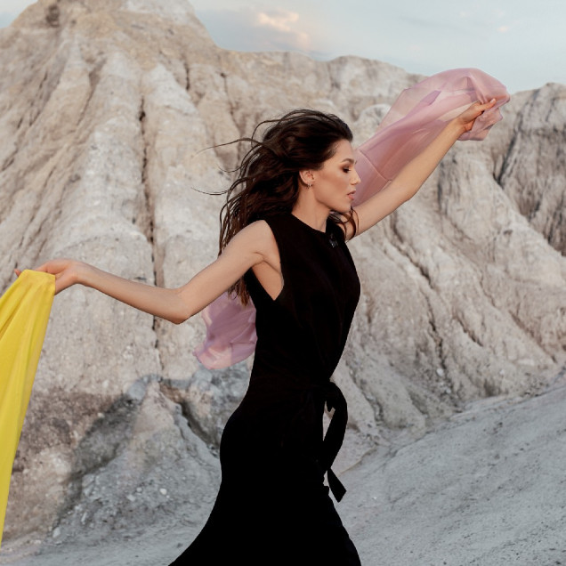 Perdea Voile, Roz - imagine 4