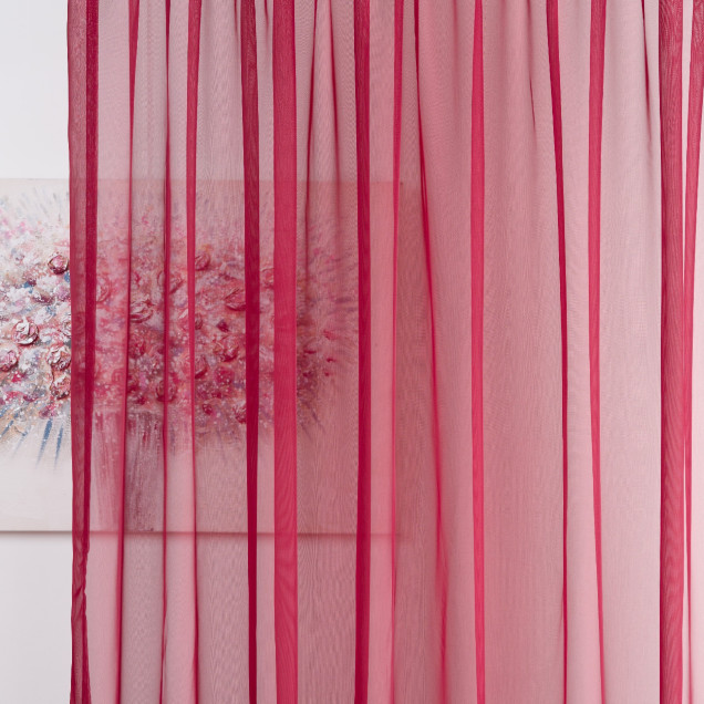 Perdea Voile, Visiniu - imagine 4