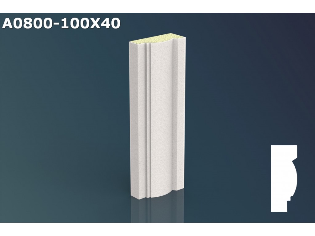 Profil ancadrament ferestre JA002 - 10x4x200cm