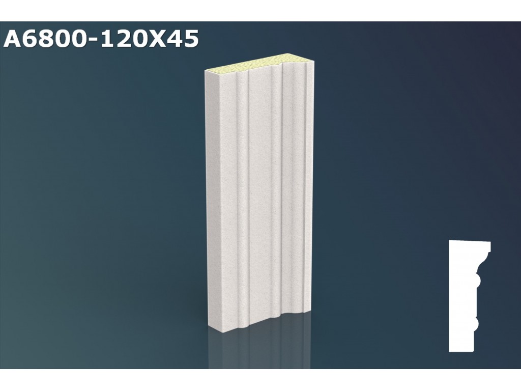 Profil ancadrament ferestre JA004 - 12x4,5x200cm