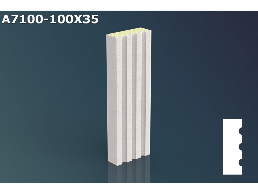 Profil ancadrament ferestre JA007 - 10x3,5x200cm