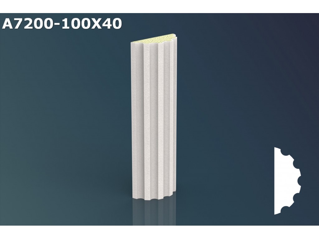 Profil ancadrament ferestre JA008 - 10x4x200cm