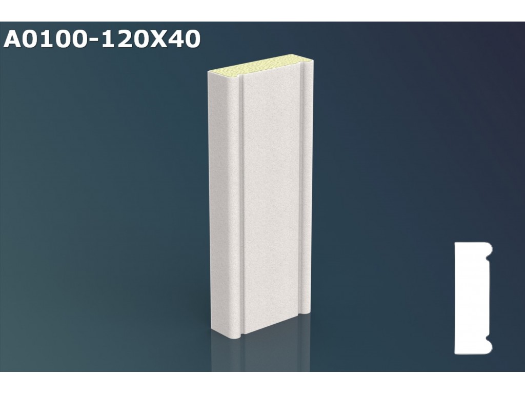 Profil ancadrament ferestre A0100 - 12x4x200cm