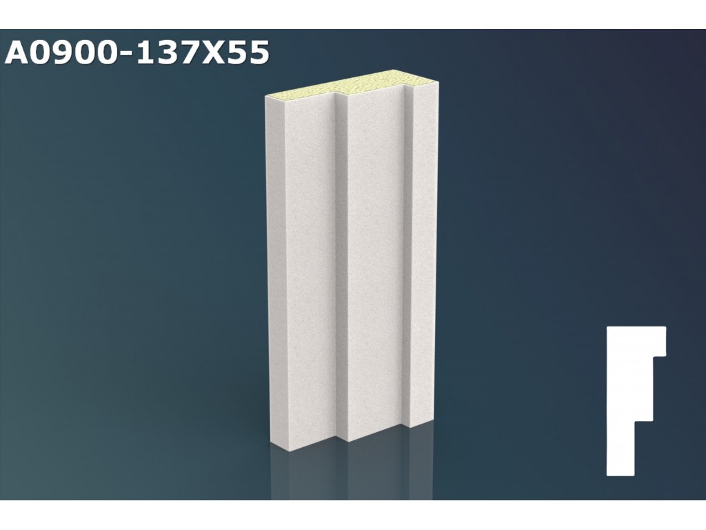 Profil ancadrament ferestre JA028 - 13,7x5,5x200cm