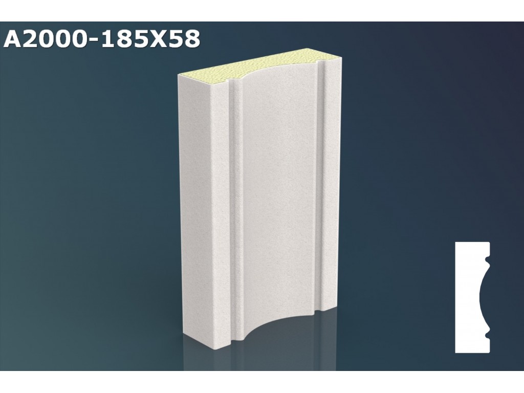 Profil ancadrament ferestre JA036 - 18,5x5,8x200cm