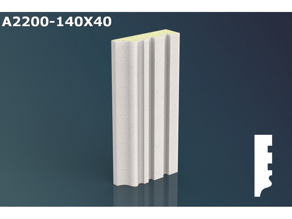 Profil ancadrament ferestre JA038 - 14x4x200cm