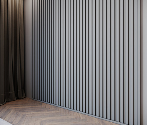 Riflaj decorativ gri polimer 001-6